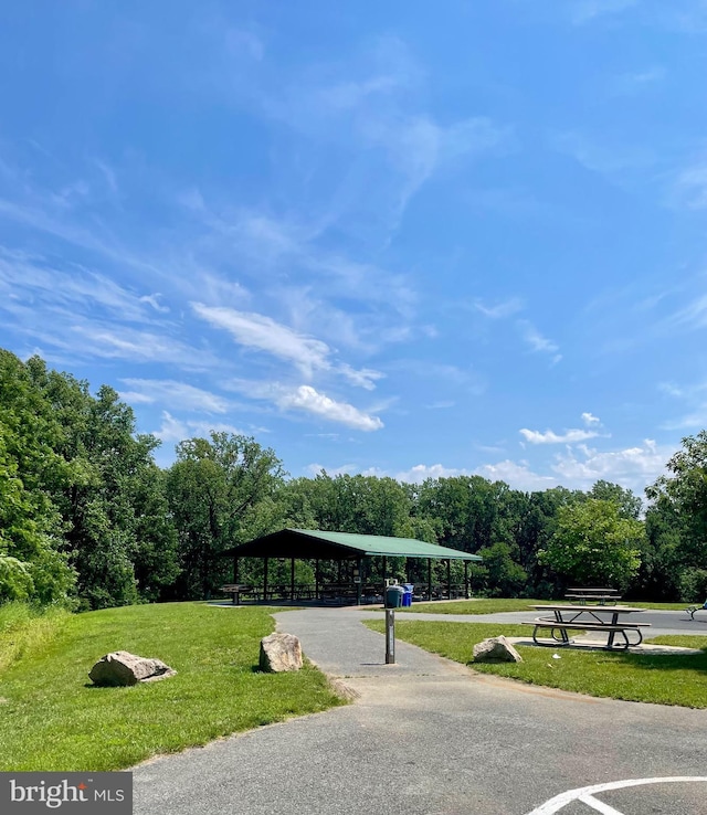 9778 Peace Springs Rdg, Laurel, MD 20723 - view of home's community featuring a gazebo, a yard, and a detached carport