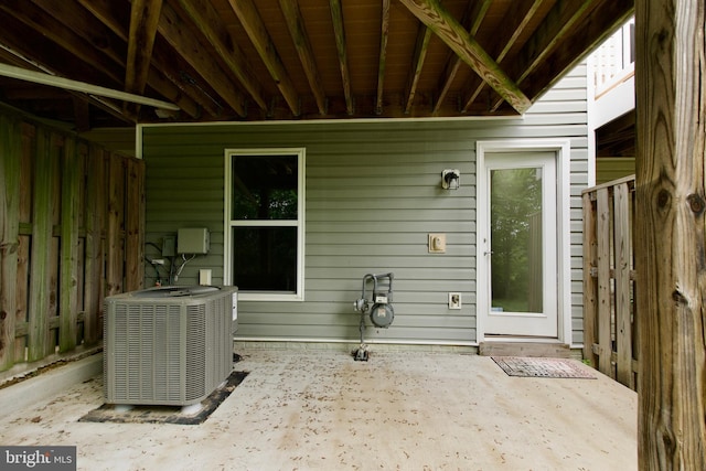 17023 Gibson Mill Rd, Dumfries, VA 22026 - view of patio with central AC
