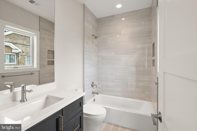 1554 Davidson Rd, Mclean, VA 22101 - full bathroom with vanity, toilet, and tub / shower combination