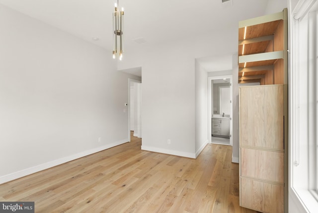 1554 Davidson Rd, Mclean, VA 22101 - spare room featuring baseboards and light wood-style floors