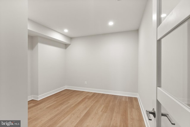 1554 Davidson Rd, Mclean, VA 22101 - finished below grade area featuring light wood finished floors, recessed lighting, and baseboards