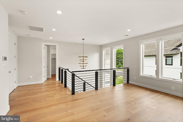 1554 Davidson Rd, Mclean, VA 22101 - spare room featuring baseboards, light wood-style floors, and recessed lighting