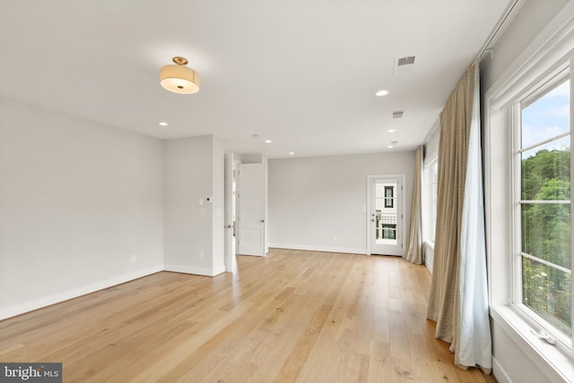 1554 Davidson Rd, Mclean, VA 22101 - spare room with light wood-style floors, recessed lighting, and baseboards