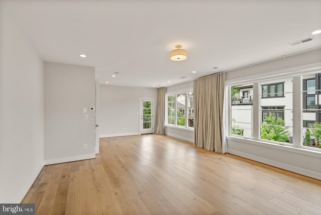 1554 Davidson Rd, Mclean, VA 22101 - spare room featuring baseboards, light wood finished floors, and recessed lighting