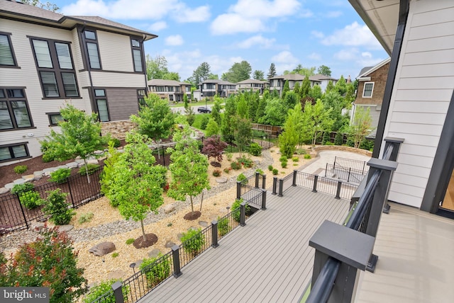 1554 Davidson Rd, Mclean, VA 22101 - wooden deck featuring a residential view