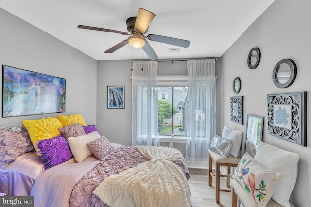 1332 Peach St, Upper Chichester, PA 19061 - bedroom featuring wood finished floors and ceiling fan