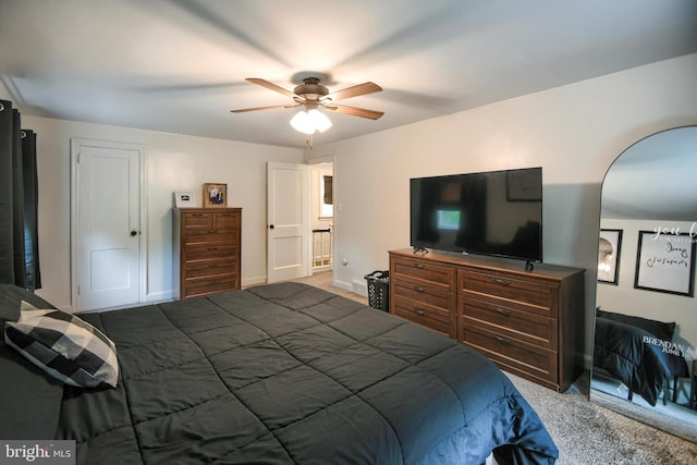 3018 Joshua Rd, Lafayette Hill, PA 19444 - carpeted bedroom with a ceiling fan