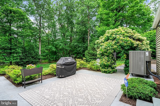 363 Colket Ln, Wayne, PA 19087 - view of patio / terrace with central AC unit and grilling area