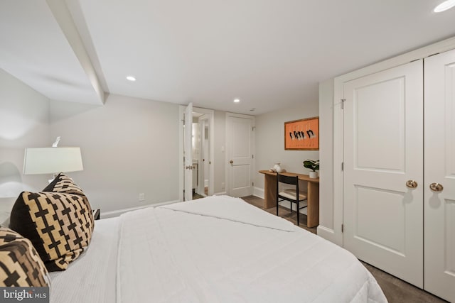 5376 28th St NW, Washington, DC 20015 - bedroom with recessed lighting and baseboards