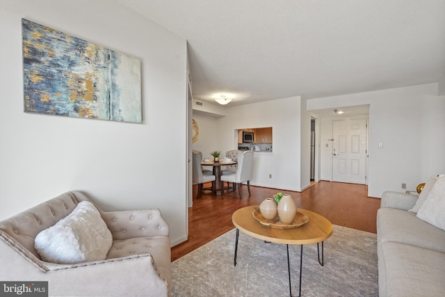 2400 Clarendon Blvd Unit 1015, Arlington, VA 22201 - living room with wood finished floors and baseboards
