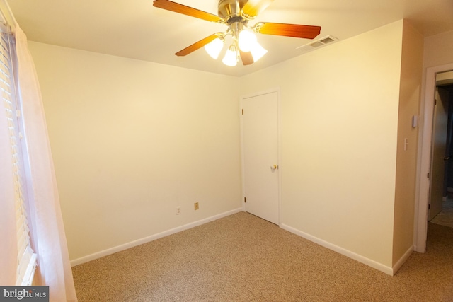 503 Deer Run Rd, Lititz, PA 17543 - empty room featuring light carpet, baseboards, and ceiling fan