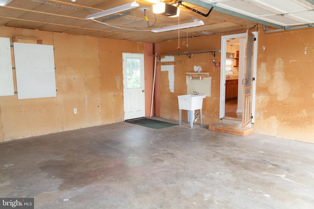 503 Deer Run Rd, Lititz, PA 17543 - garage with a sink and a garage door opener
