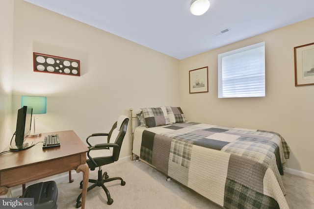 35871 Devon Park Sq, Round Hill, VA 20141 - bedroom featuring light colored carpet, baseboards, and a desk