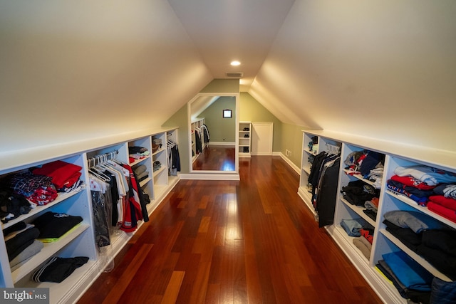 5280 Ten Oaks Rd, Clarksville, MD 21029 - bonus room featuring dark wood-style floors and vaulted ceiling