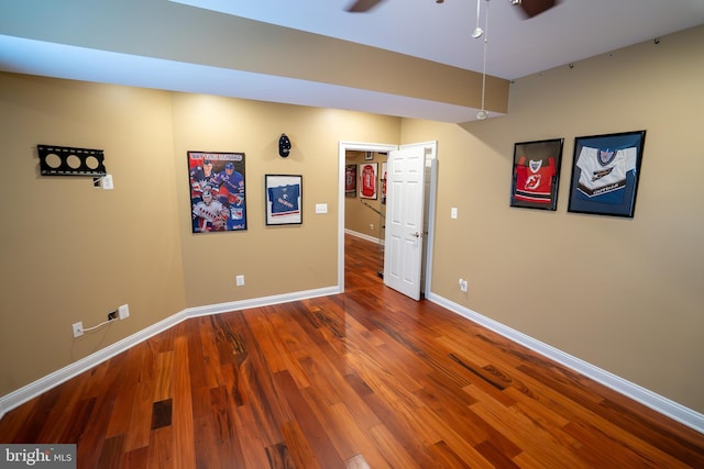 5280 Ten Oaks Rd, Clarksville, MD 21029 - unfurnished room with wood finished floors and ceiling fan