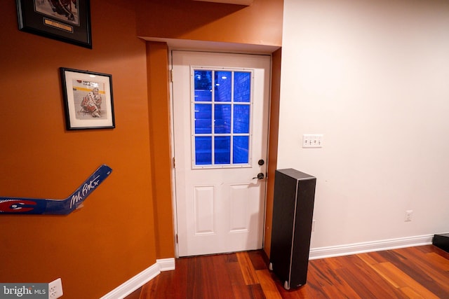 5280 Ten Oaks Rd, Clarksville, MD 21029 - doorway featuring wood finished floors and baseboards