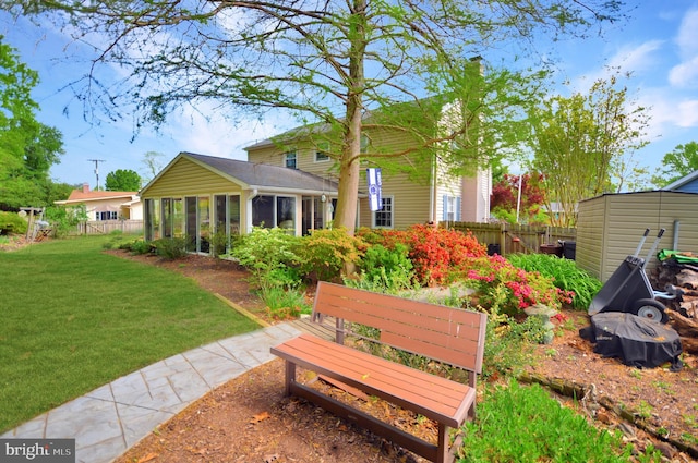 12110 Wilmont Turn, Bowie, MD 20715 - view of yard with a sunroom