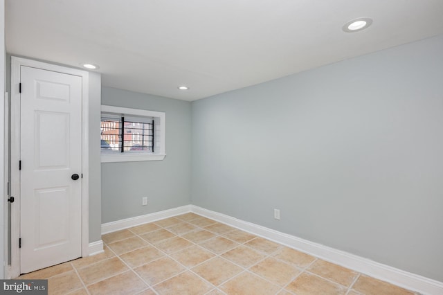 2621 E Monument St, Baltimore, MD 21205 - empty room with recessed lighting and baseboards