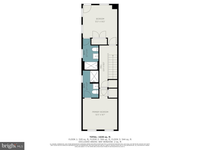 2621 E Monument St, Baltimore, MD 21205 - property floor plan