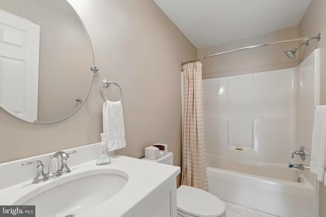 201 Pondview Ct, Chestertown, MD 21620 - full bathroom with shower / bath combo with shower curtain, vanity, and toilet