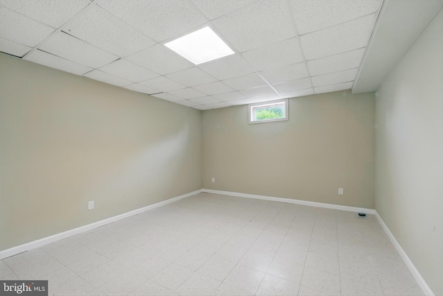 201 Pondview Ct, Chestertown, MD 21620 - empty room with a paneled ceiling and baseboards
