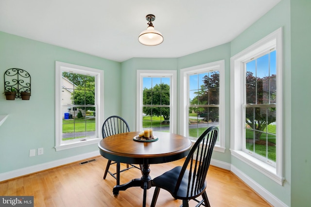 201 Pondview Ct, Chestertown, MD 21620 - dining area featuring baseboards, light wood-type flooring, and healthy amount of natural light