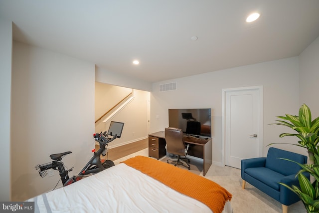 301 Star Tavern Ln, West Chester, PA 19382 - bedroom with recessed lighting, baseboards, and an office area