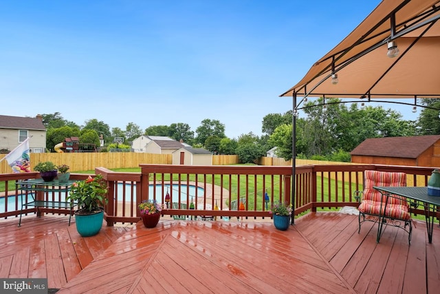 8588 King Carter St, Manassas, VA 20110 - wooden terrace with outdoor dining area