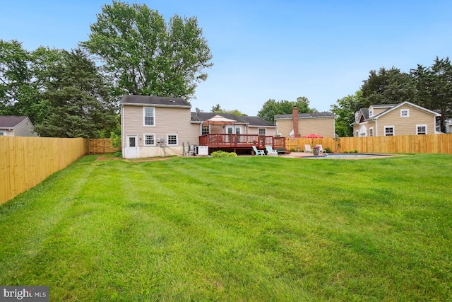 8588 King Carter St, Manassas, VA 20110 - view of yard featuring a wooden deck