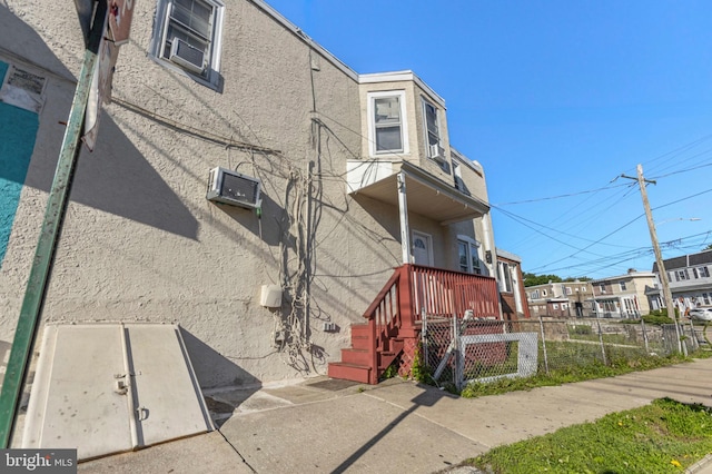 100 Chester Pike, Darby, PA 19023 - view of home's exterior with stucco siding and a residential view