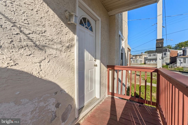 100 Chester Pike, Darby, PA 19023 - property entrance with stucco siding and a residential view