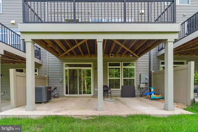 5163 Ridgeview Retreat Dr, Chantilly, VA 20151 - view of patio / terrace featuring cooling unit