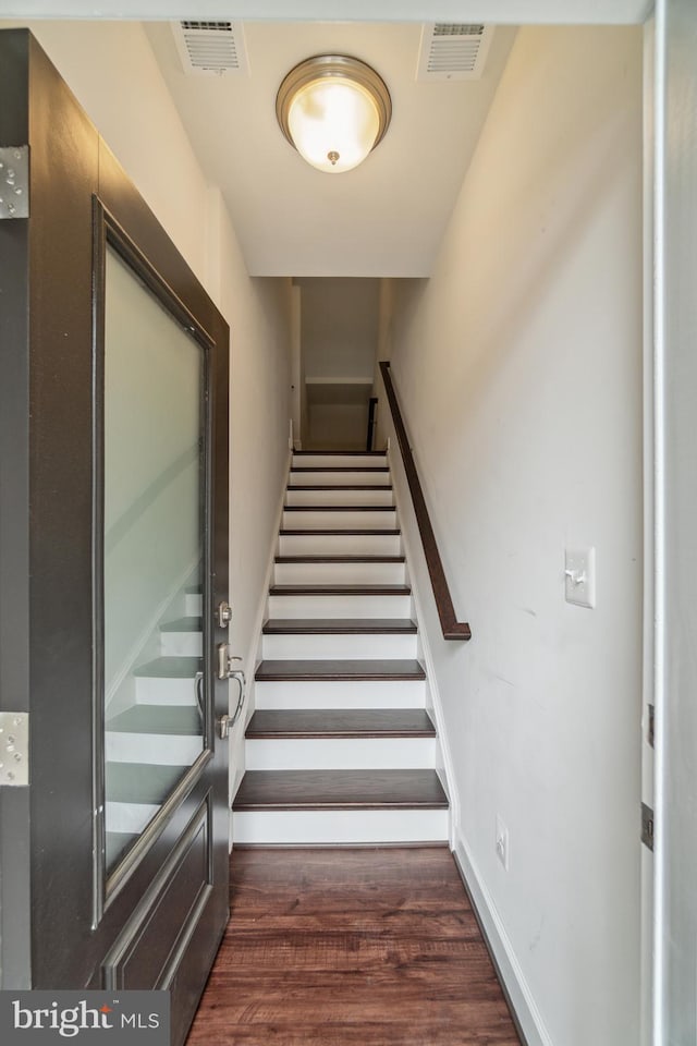 5163 Ridgeview Retreat Dr, Chantilly, VA 20151 - stairs featuring wood finished floors