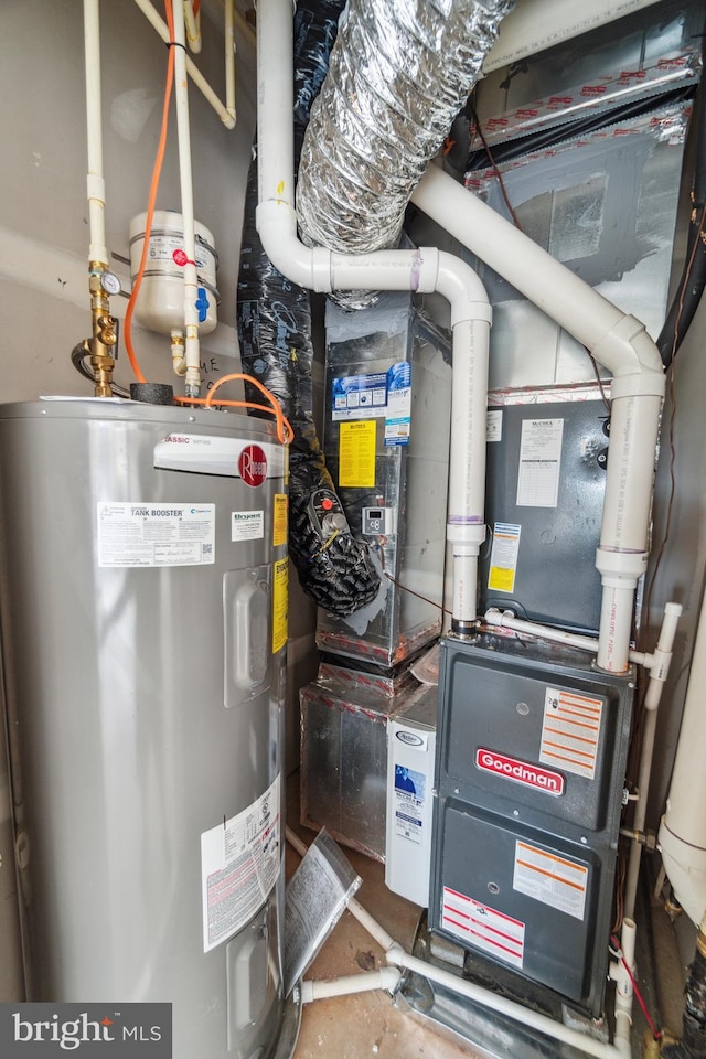5163 Ridgeview Retreat Dr, Chantilly, VA 20151 - utility room with electric water heater