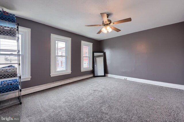 114 Walnut St, Columbia, PA 17512 - carpeted spare room with ceiling fan and baseboards