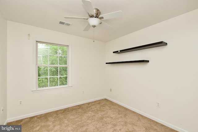 8919 Kiger St, Lorton, VA 22079 - carpeted empty room featuring healthy amount of natural light, baseboards, and ceiling fan