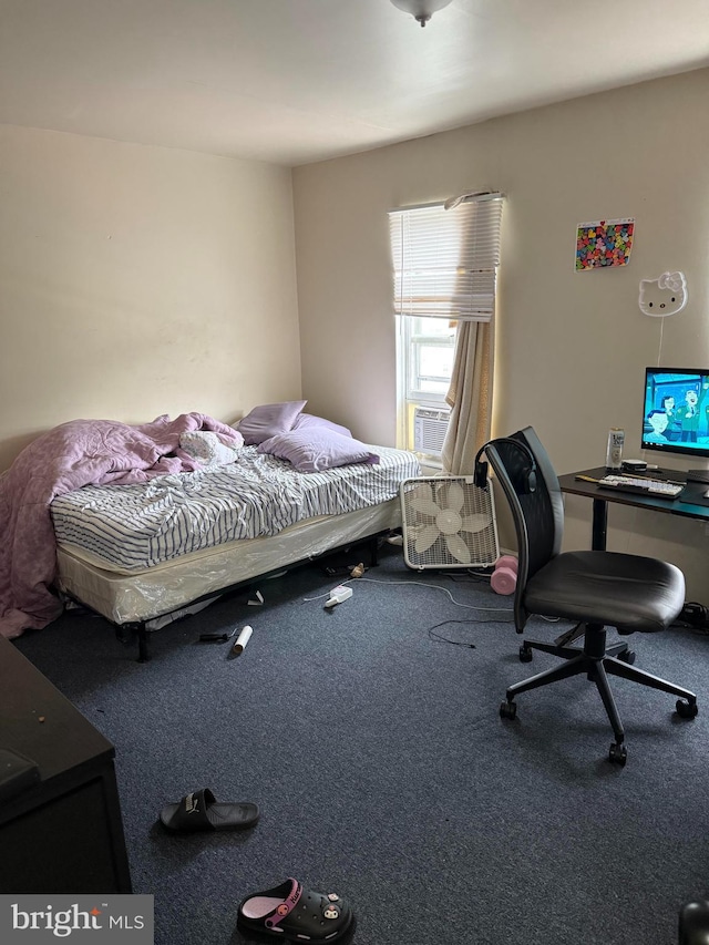 214 S 11th St, Reading, PA 19602 - carpeted bedroom with an office area and cooling unit