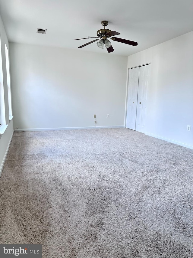 3313 Cornwell Dr SE, Washington, DC 20032 - unfurnished room with ceiling fan, carpet flooring, and baseboards
