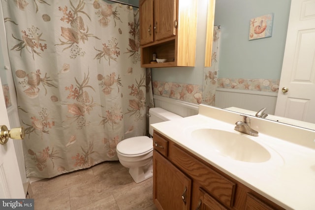 503 N Rachels Way, Aaronsburg, PA 16820 - full bath with vanity, toilet, and a shower with curtain