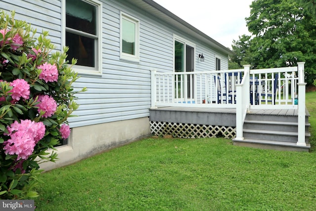 503 N Rachels Way, Aaronsburg, PA 16820 - view of grassy yard with a deck