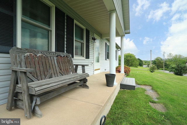503 N Rachels Way, Aaronsburg, PA 16820 - porch featuring a lawn