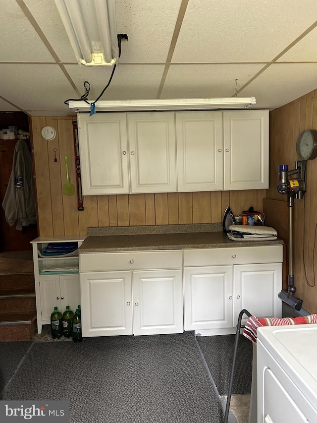 117 W Waverly St S, Browns Mills, NJ 8015 - garage with wood walls