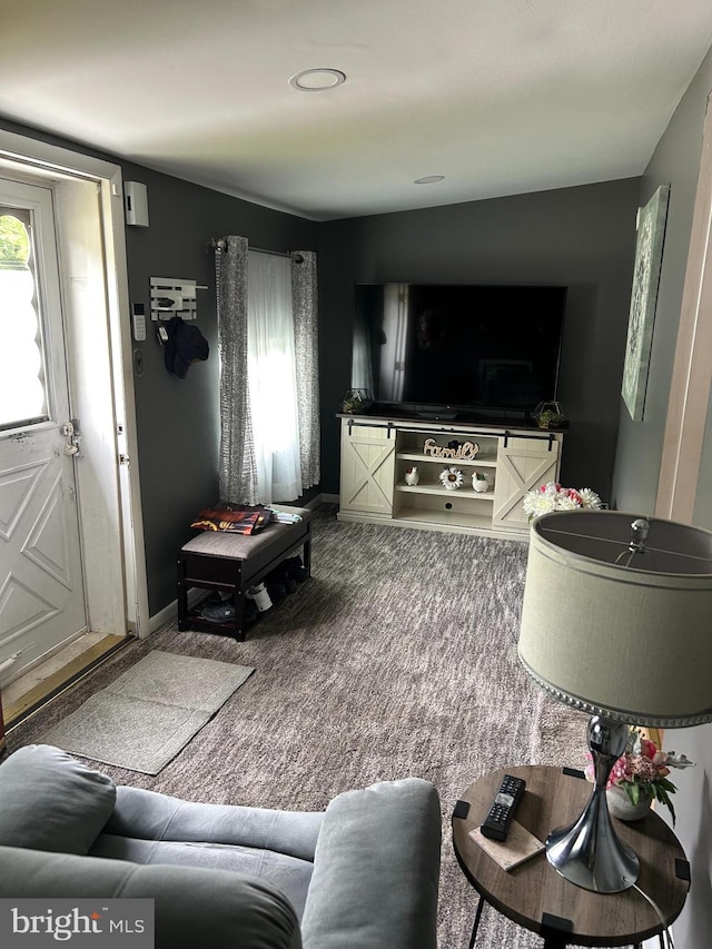 117 W Waverly St S, Browns Mills, NJ 8015 - carpeted living area with baseboards