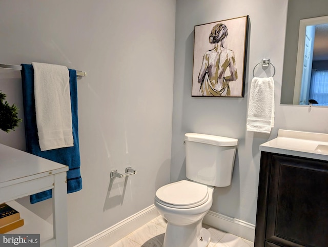 407 Talon Ct, Lawrence, NJ 08648 - bathroom featuring baseboards, vanity, and toilet