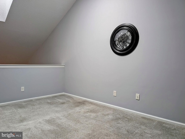 407 Talon Ct, Lawrence, NJ 08648 - bonus room featuring carpet flooring, lofted ceiling, and baseboards