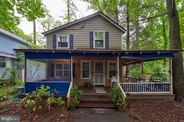302 6th St, Mount Gretna, PA 17064 - view of front of property with covered porch