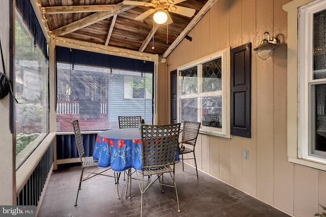 302 6th St, Mount Gretna, PA 17064 - sunroom / solarium with a ceiling fan