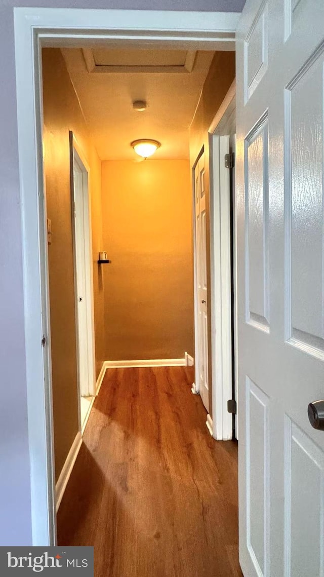 207 Walnut Hill Rd Unit B17, West Chester, PA 19382 - hallway with wood finished floors and baseboards