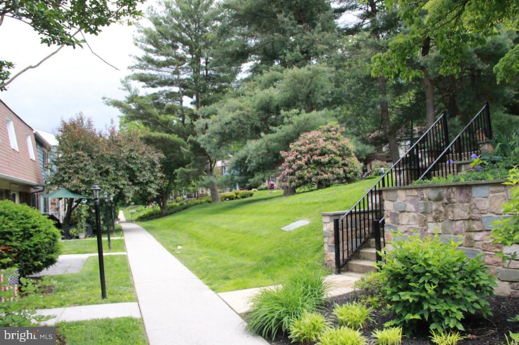 207 Walnut Hill Rd Unit B17, West Chester, PA 19382 - view of green lawn with stairway