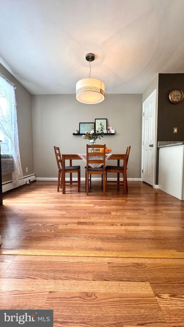 207 Walnut Hill Rd Unit B17, West Chester, PA 19382 - dining space featuring light wood-type flooring and baseboard heating